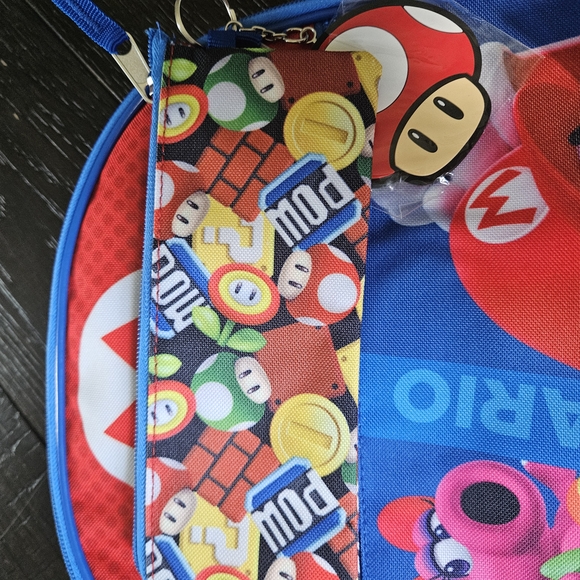 Nintendo Kids Backpack Set - Red and Blue - Picture 4 of 9